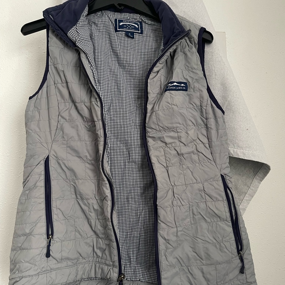 Lauren James Gray Quilted Vest